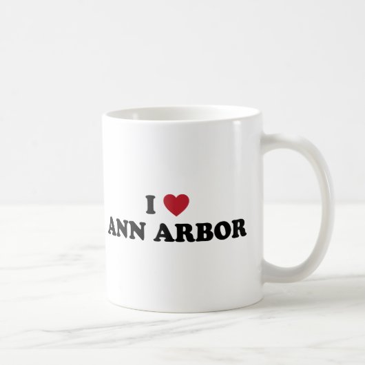 I Love Ann Arbor Michigan Koffiemok (Rechts)