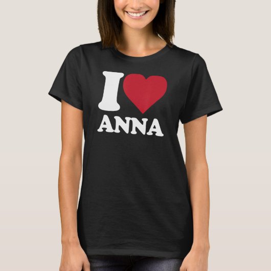 I Love Anna - I Heart Anna T-shirt (Voorkant)
