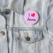 I Love Anna Ronde Button 5,7 Cm (In situ)