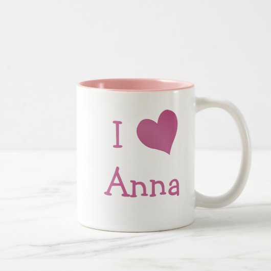 I Love Anna Tweekleurige Koffiemok (Rechts)