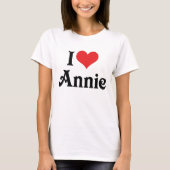 I Love Annie T-shirt (Voorkant)