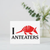 I Love Anteaters Briefkaart (Staand voorkant)