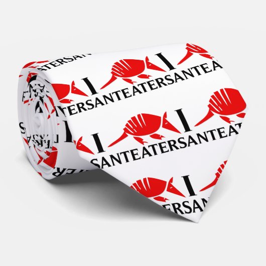 I Love Anteaters Stropdas (Opgerold)