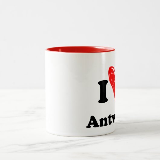 I love Antwerp Tweekleurige Koffiemok (Center)