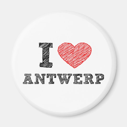 I Love Antwerpen Magneet (Voorkant)
