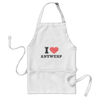 I Love Antwerpen Standaard Schort