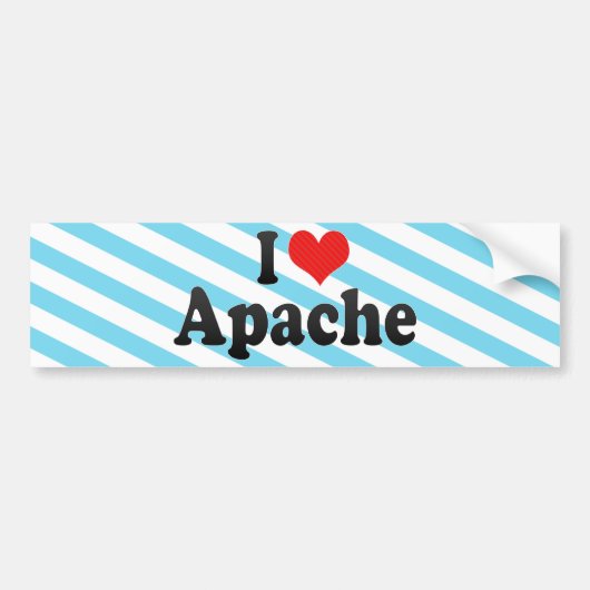 I Love Apache Bumpersticker (Voorkant)