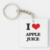 I Love Apple Juice Sleutelhanger (Voorkant)