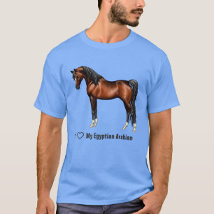 I Love Arabians Dark Bay Horse T-shirt