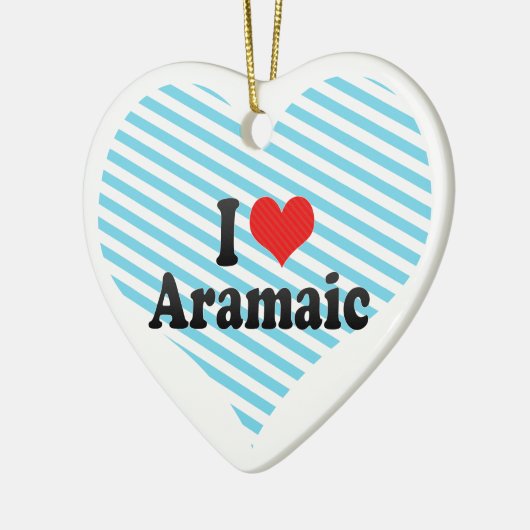 I Love Aramaic Keramisch Ornament (Links)
