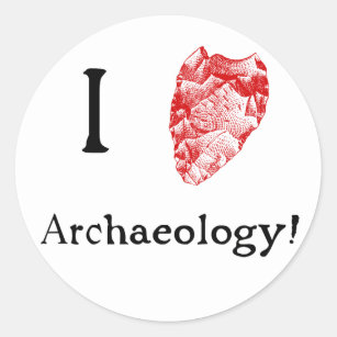 I Love Archeology Stickers
