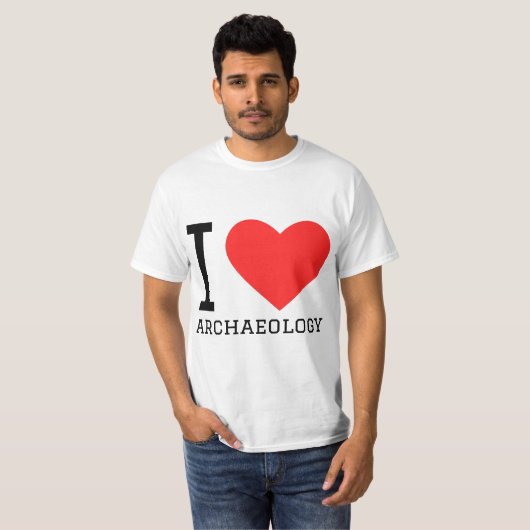 I love archeology  t-shirt (Voorkant volledig)