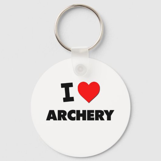 I Love Archery Sleutelhanger (Voorkant)