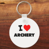 I Love Archery Sleutelhanger (Voorkant)