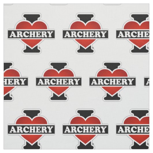 I Love Archery Stof (Swatch)