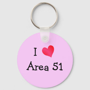 I Love Area 51 Sleutelhanger