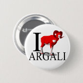 I Love Argali Buttonnen Ronde Button 5,7 Cm (Voorkant /achterkant)