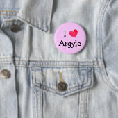 I Love Argyle Ronde Button 5,7 Cm (In situ)