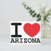 I Love Arizona Briefkaart (Staand voorkant)