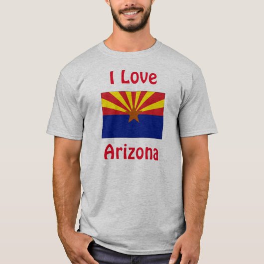 I Love Arizona T-Shirt (Voorkant)