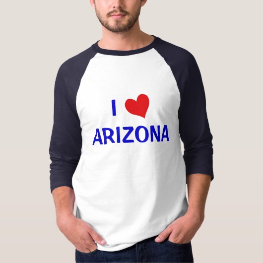 I Love Arizona T-shirt (Voorkant)