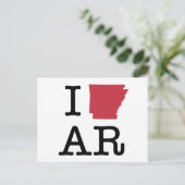 I Love Arkansas Briefkaart (Staand voorkant)