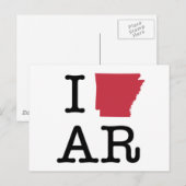 I Love Arkansas Briefkaart (Voorkant / Achterkant)