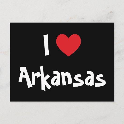 I Love Arkansas Briefkaart (Voorkant)