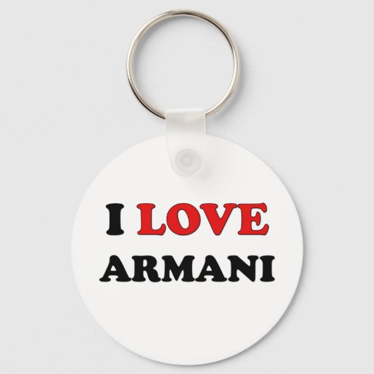 I Love Armani Sleutelhanger (Voorkant)