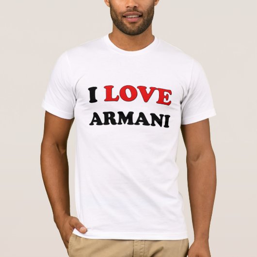 I Love Armani T-shirt (Voorkant)
