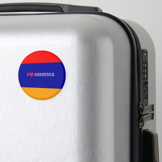 I Love Armenia, flag of Armenia Magneet (Insitu (bagage))