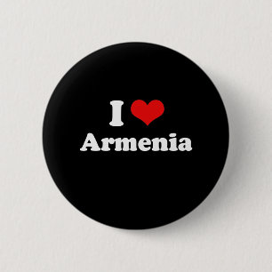 I Love Armenia Tshirt Ronde Button 5,7 Cm