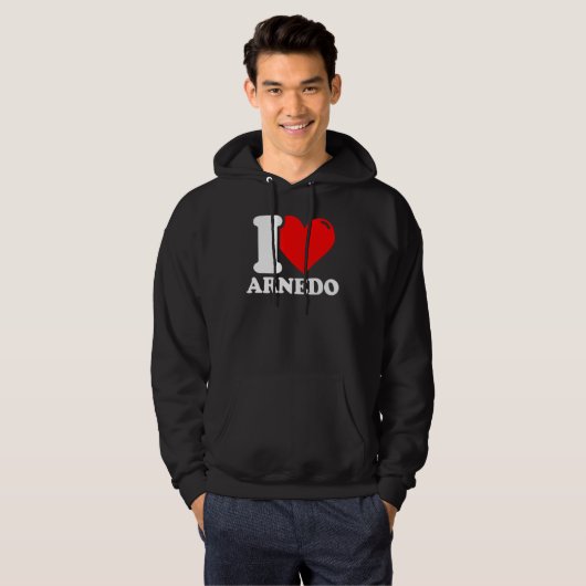 I Love Arned Hoodie (Voorkant volledig)