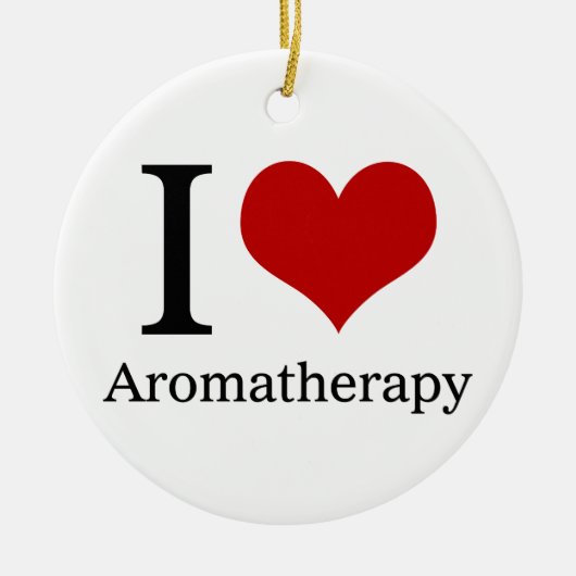 I Love Aromatherapie Keramisch Ornament (Voorkant)