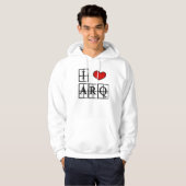 I love ARQ Moletom estampado Hoodie (Voorkant volledig)