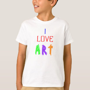 I Love Art Kinderen Shirt