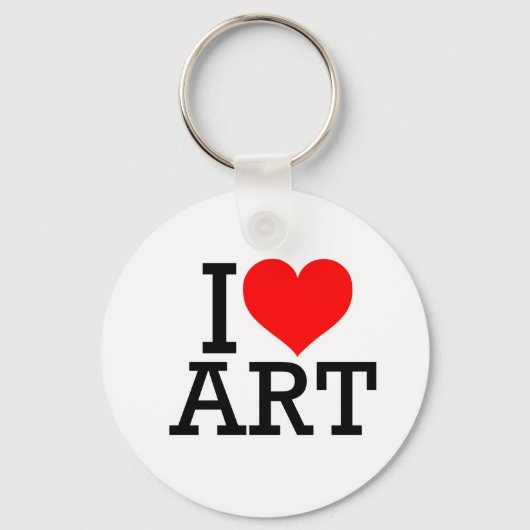 I Love Art Sleutelhanger (Voorkant)