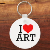 I Love Art Sleutelhanger (Voorkant)