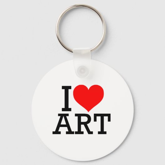 I Love Art Sleutelhanger (Voorkant)