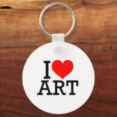 I Love Art Sleutelhanger (Voorkant)