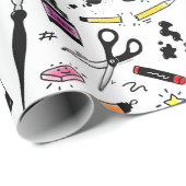 I Love Art Supplies Pattern Cadeaupapier (Rol Hoek)