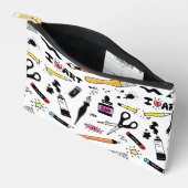 I Love Art Supplies Pattern Etui (Open)