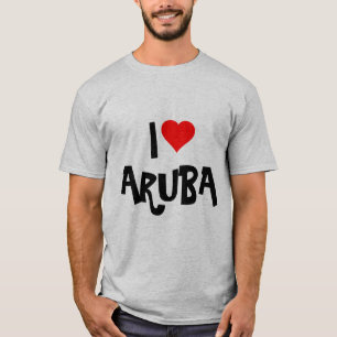 "I Love Aruba" - Aangepast ontwerp T-shirt