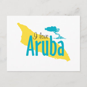 I Love Aruba Briefkaart