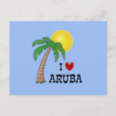 I Love Aruba Briefkaart (Voorkant)