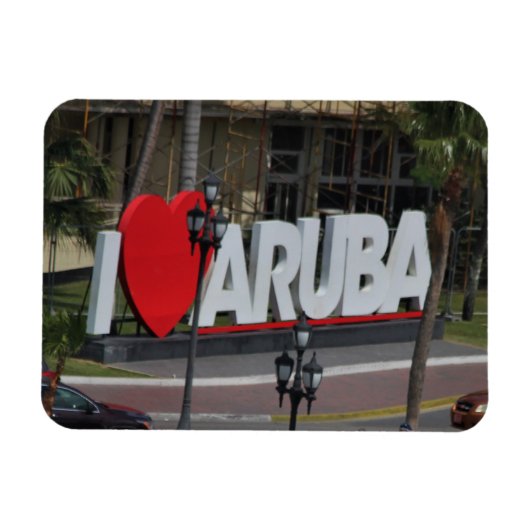 "I love Aruba", fotografie, Magneet (Horizontaal)
