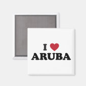 I Love Aruba Magneet (Voorkant / Achterkant)