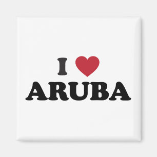 I Love Aruba Magneet
