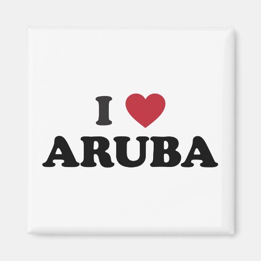 I Love Aruba Magneet (Voorkant)
