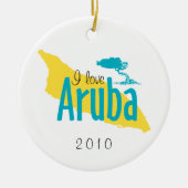 I Love Aruba Ornament (Voorkant)